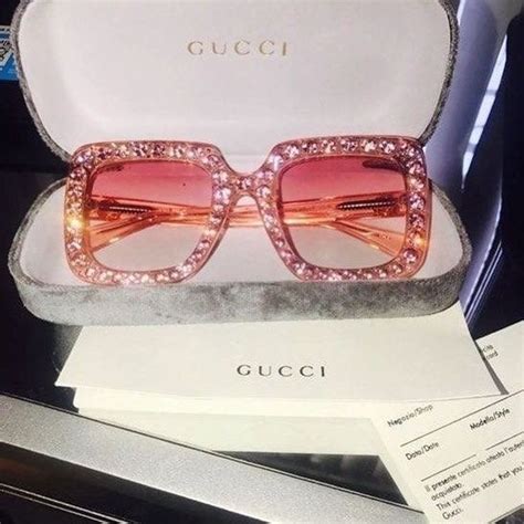 gucci sunglasses with diamonds|Gucci eyeglasses rhinestones.